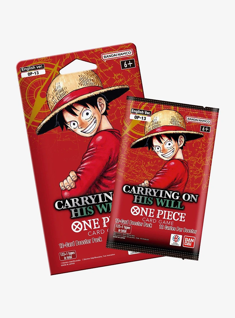 Bandai Namco One Piece Card Game Carrying On His Will Booster Pack
