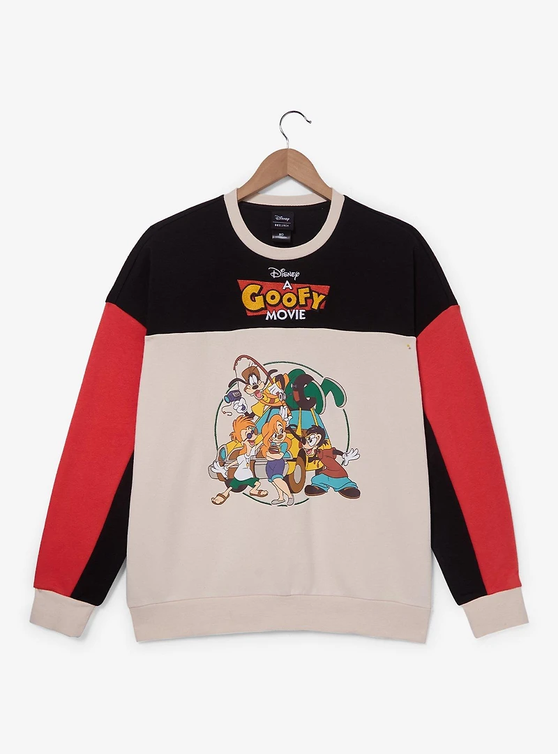 Disney A Goofy Movie Characters Color Block Crewneck - BoxLunch Exclusive