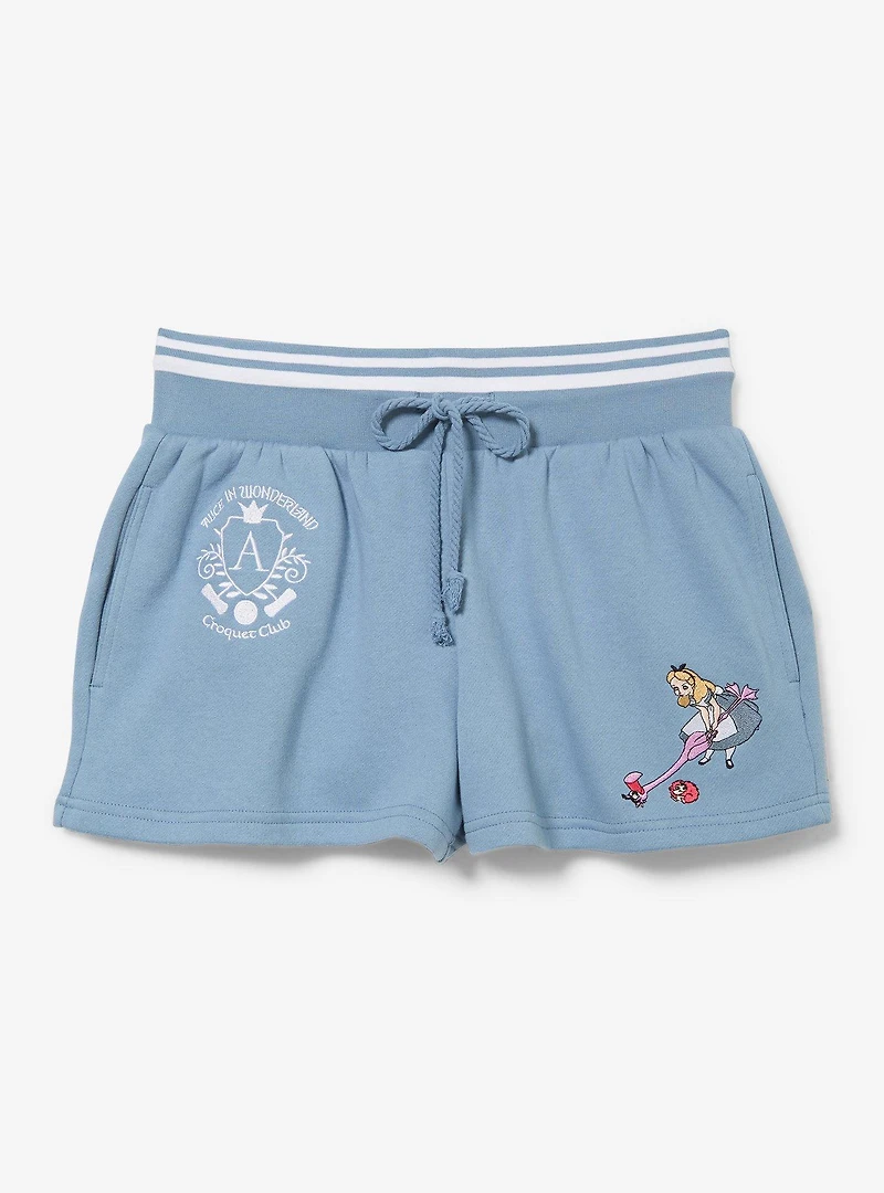 Disney Alice Wonderland Croquet Women's Fleece Shorts - BoxLunch Exclusive