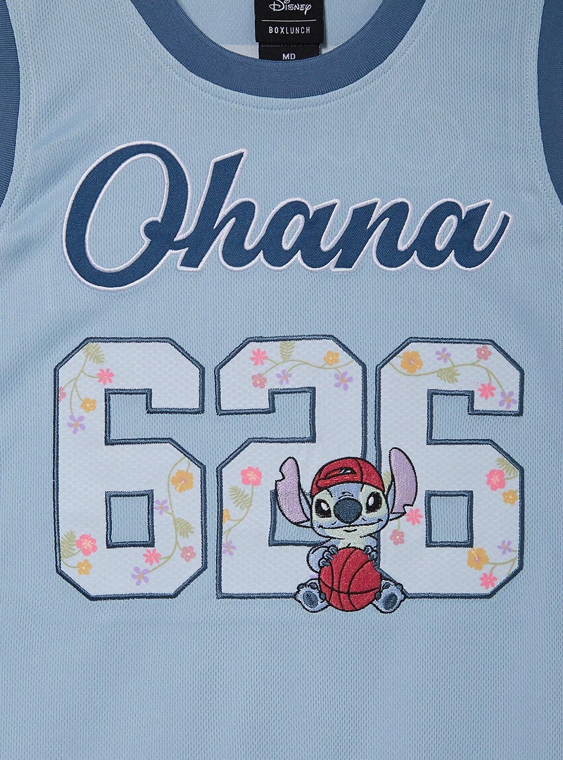 Disney Lilo & Stitch Ohana Women's Cropped Basketball Jersey — BoxLunch Exclusive