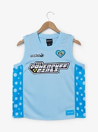 The Powerpuff Girls Bubbles Women's Cropped Basketball Jersey - BoxLunch Exclusive