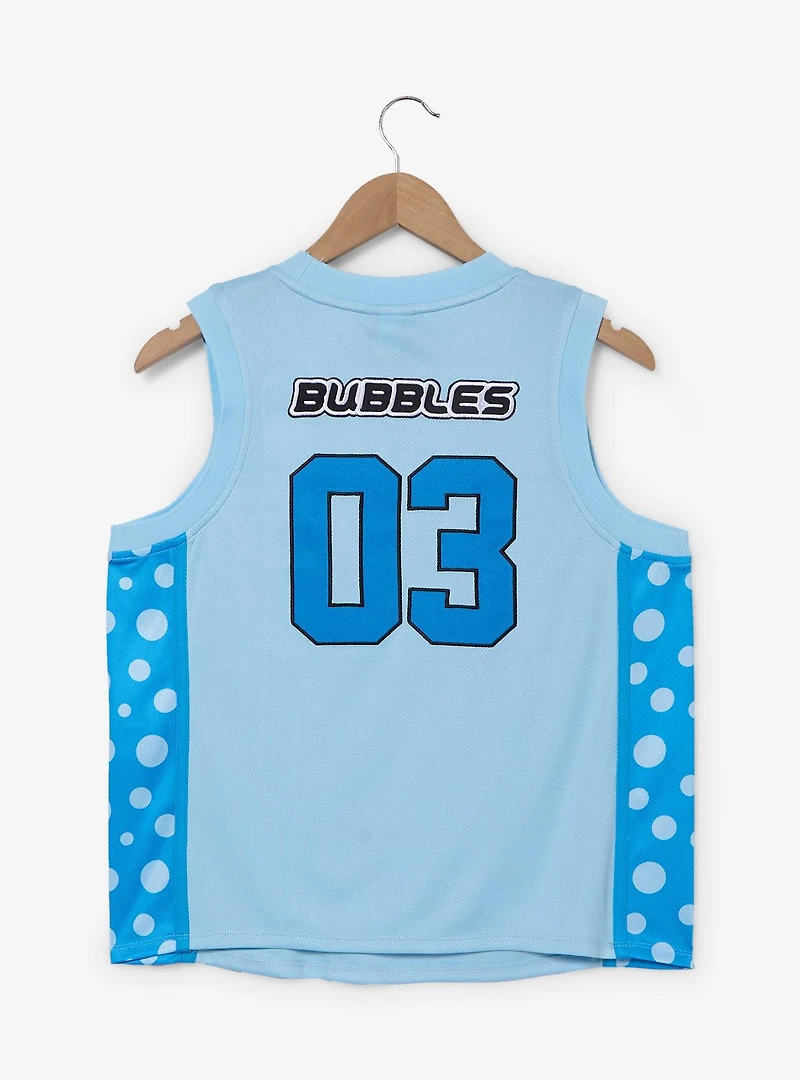 The Powerpuff Girls Bubbles Women's Cropped Basketball Jersey - BoxLunch Exclusive