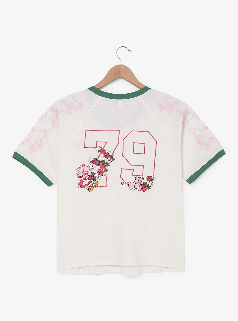 Strawberry Shortcake Embroidered Women's Jersey T-Shirt - BoxLunch Exclusive