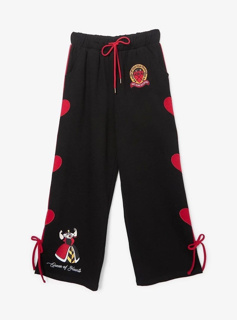 Disney Alice Wonderland Queen of Hearts Red Rose Society Women's Sweatpants - BoxLunch Exclusive