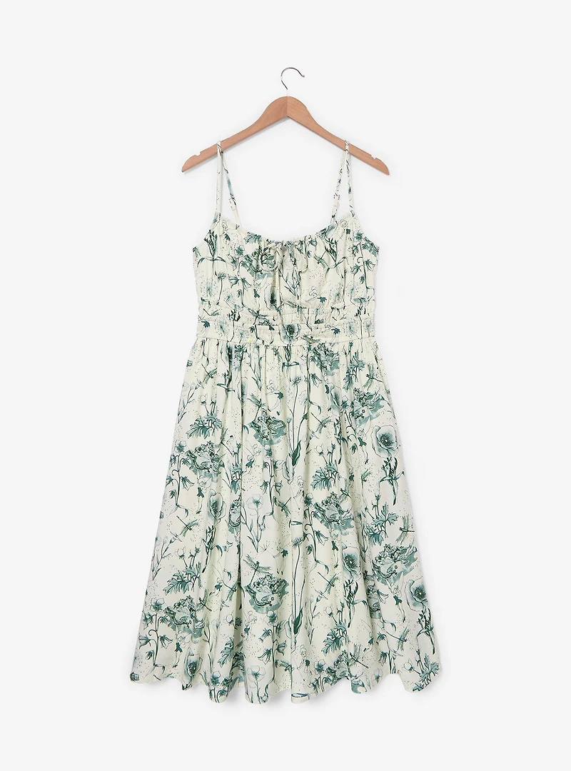 Disney Peter Pan Tinker Bell Floral Allover Print Plus Tank Dress - BoxLunch Exclusive