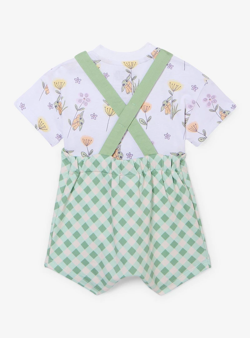 Star Wars The Mandalorian Grogu Spring Infant T-Shirt & Overall Set — BoxLunch Exclusive