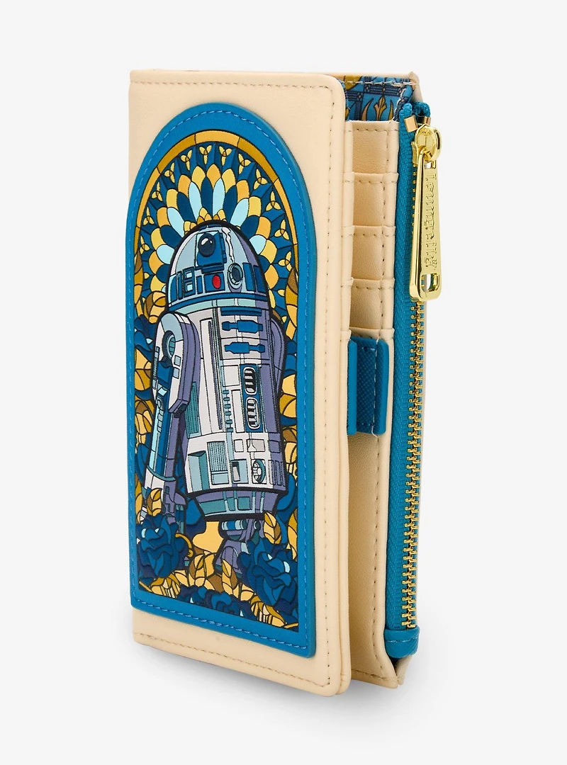 Loungefly Star Wars R2-D2 Stained Glass Portrait Wallet - BoxLunch Exclusive