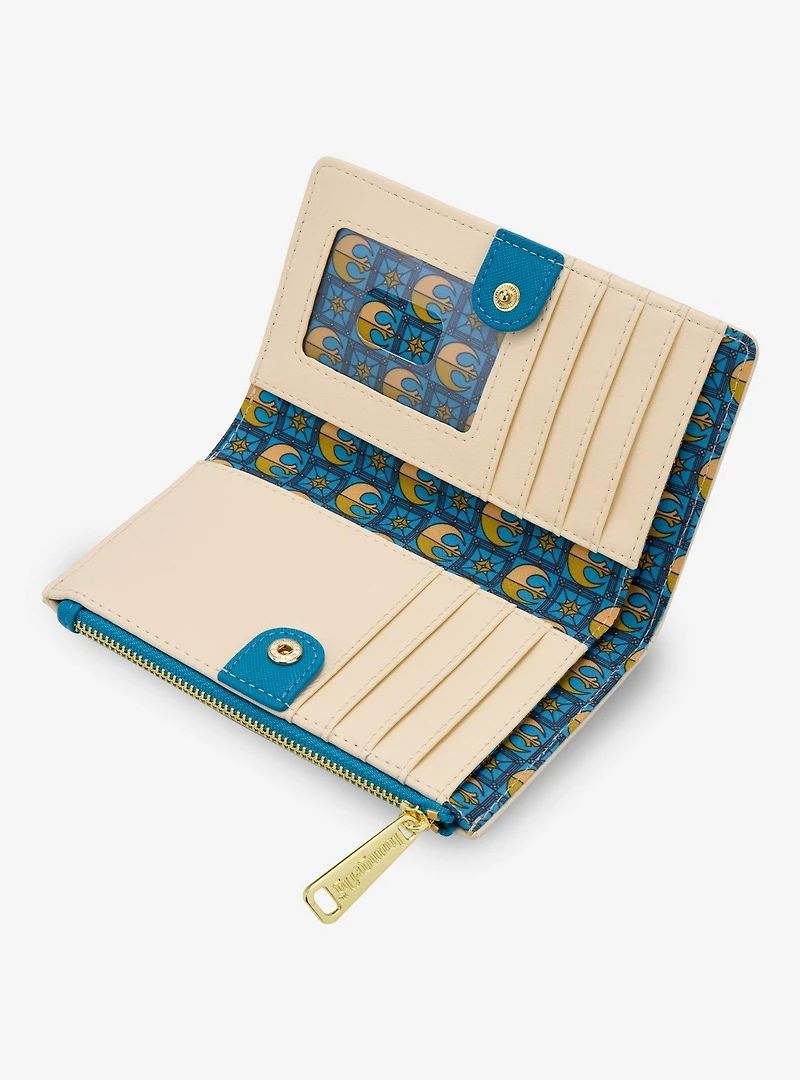 Loungefly Star Wars R2-D2 Stained Glass Portrait Wallet - BoxLunch Exclusive