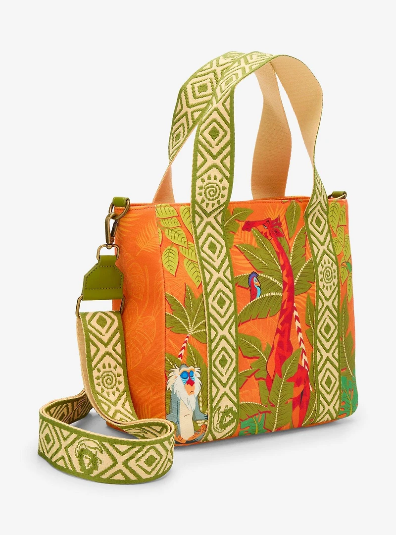 Loungefly Disney The Lion King Animals Printed Crossbody Tote Bag - BoxLunch Exclusive