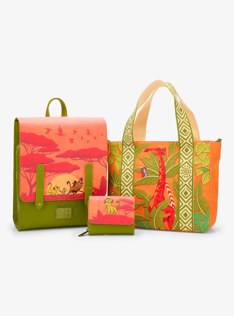 Loungefly Disney The Lion King Animals Printed Crossbody Tote Bag - BoxLunch Exclusive