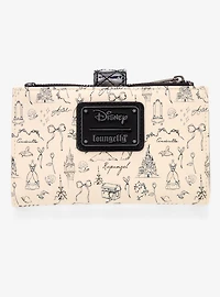 Loungefly Disney Princess Sketch Icons Wallet- BoxLunch Exclusive