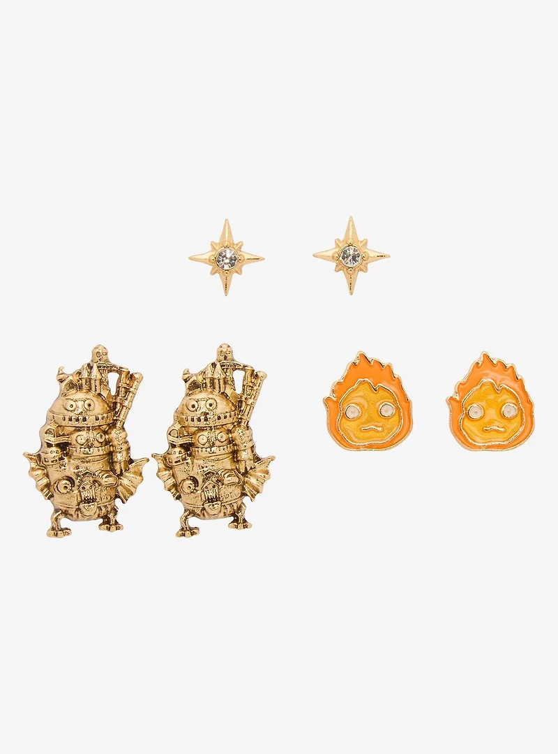 Studio Ghibli® Howl's Moving Castle Icons Earring Set - BoxLunch Exclusive