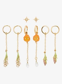 Studio Ghibli® Howl's Moving Castle Floral Calcifer Earring Set - BoxLunch Exclusive