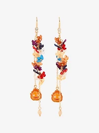 Studio Ghibli® Howl's Moving Castle Floral Calcifer Beaded Hook Earrings - BoxLunch Exclusive