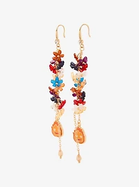 Studio Ghibli® Howl's Moving Castle Floral Calcifer Beaded Hook Earrings - BoxLunch Exclusive