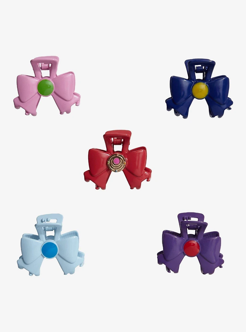 Sailor Moon Sailor Guardian Bows Metal Hair Clip Set - BoxLunch Exclusive