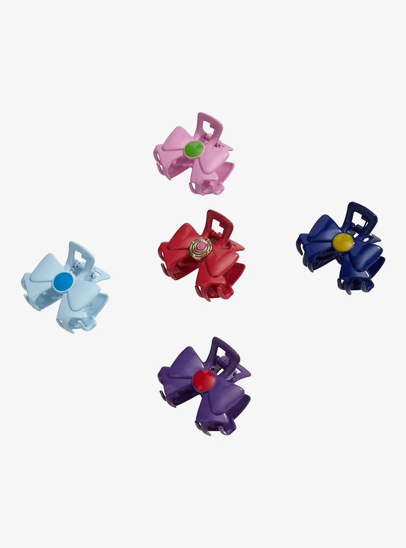 Sailor Moon Sailor Guardian Bows Metal Hair Clip Set - BoxLunch Exclusive