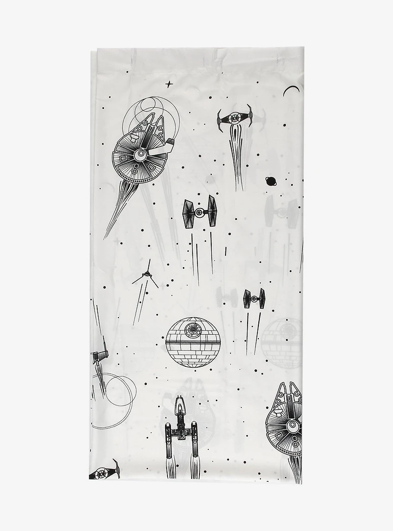 Star Wars Ships Allover Print Shower Curtain