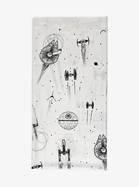 Star Wars Ships Allover Print Shower Curtain