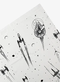 Star Wars Ships Allover Print Shower Curtain