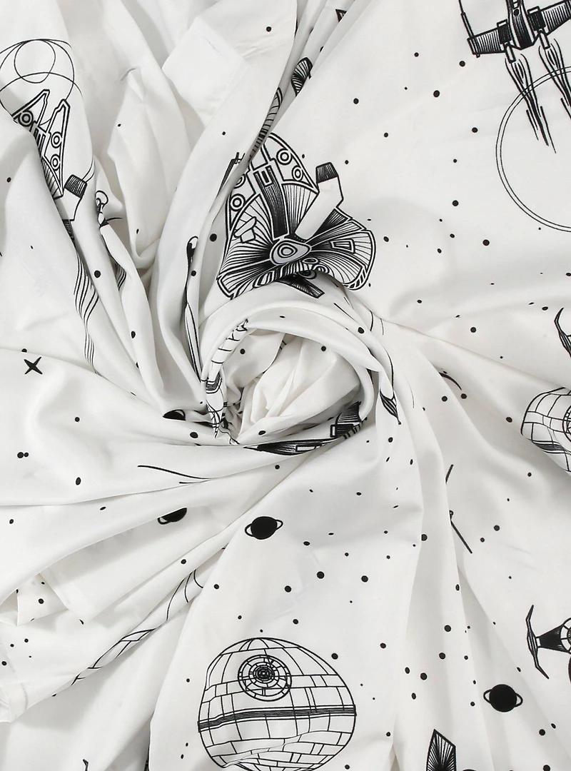 Star Wars Ships Allover Print Shower Curtain