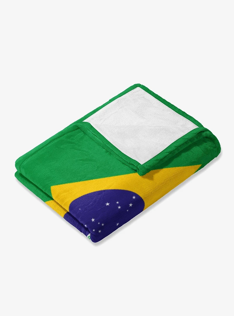 Brazil Flag Silk Touch Throw Blanket