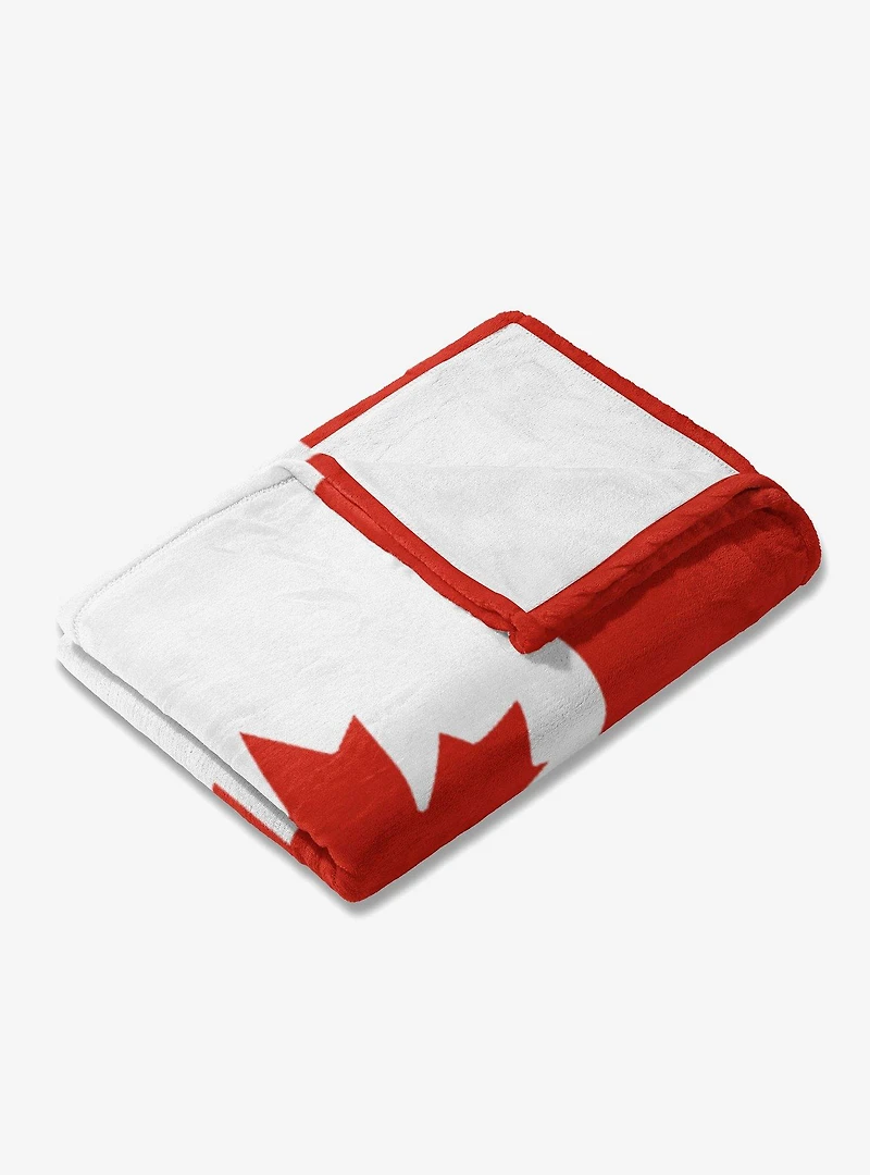 Canada Flag Silk Touch Throw Blanket