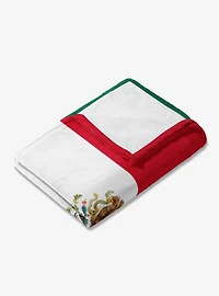 Mexico Flag Silk Touch Throw Blanket