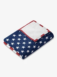 USA Flag Silk Touch Throw Blanket