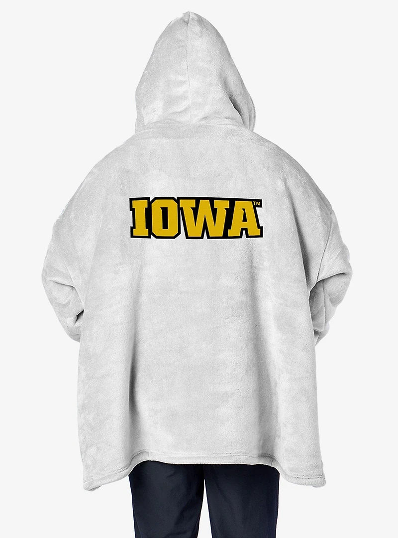NCAA Iowa Hawkeyes Heather Grey Pullover Hoodie