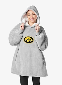 NCAA Iowa Hawkeyes Heather Grey Pullover Hoodie