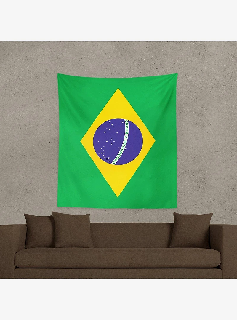 Brazil Flag 50x60" Wall Hanging