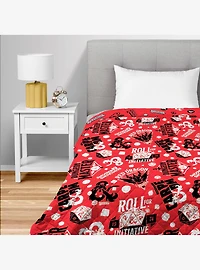 Dungeons & Dragons Roll For Initiative Full/Queen Quilted Blanket