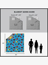 Mighty Morphin Power Rangers Geo Power Full/Queen Quilted Blanket