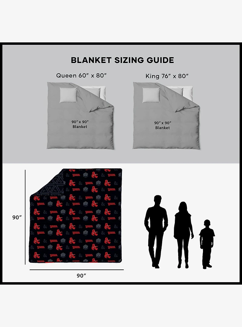 Dungeons & Dragons Nat D20 Full/Queen Quilted Blanket