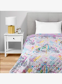 My Little Pony Party Quilted Throw Blanket