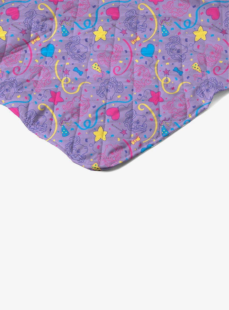 My Little Pony Party Quilted Throw Blanket