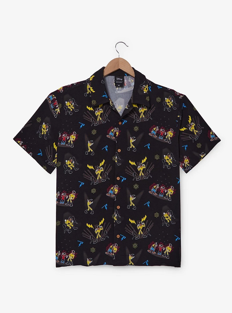Disney A Goofy Movie Powerline Allover Print Woven Button-Up — BoxLunch Exclusive