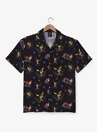 Disney A Goofy Movie Powerline Allover Print Woven Button-Up — BoxLunch Exclusive