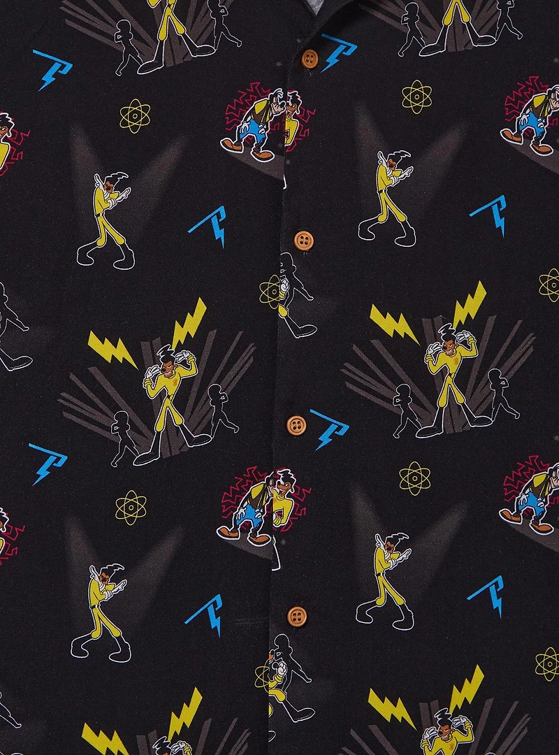 Disney A Goofy Movie Powerline Allover Print Woven Button-Up — BoxLunch Exclusive