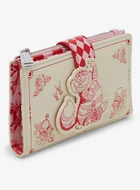 Loungefly Disney Alice in Wonderland Tonal Cheshire Cat Floral Wallet - BoxLunch Exclusive