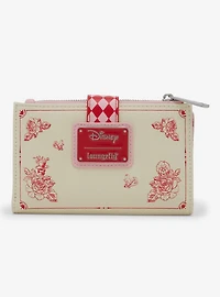 Loungefly Disney Alice in Wonderland Tonal Cheshire Cat Floral Wallet - BoxLunch Exclusive