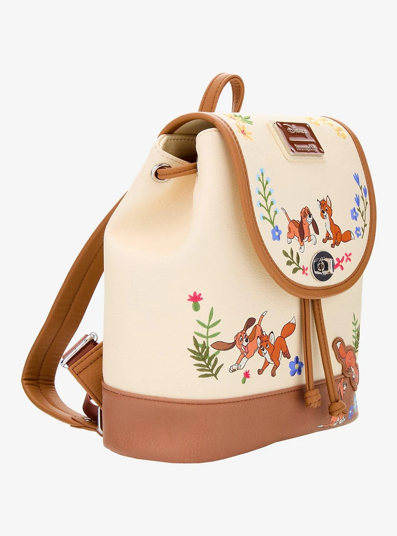 Loungefly Disney The Fox and the Hound Floral Mini Backpack — BoxLunch Exclusive