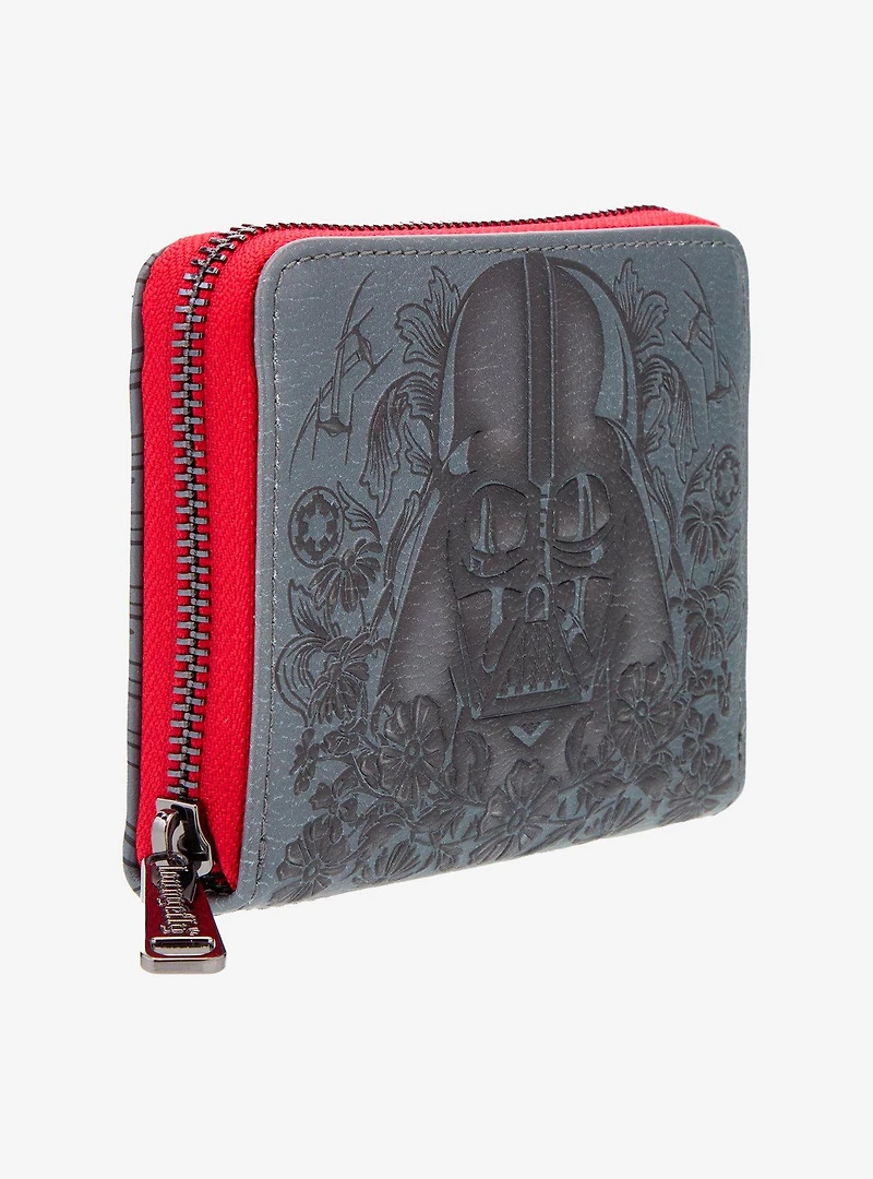 Loungefly Star Wars Darth Vader Embossed Floral Wallet - BoxLunch Exclusive