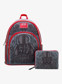 Loungefly Star Wars Darth Vader Embossed Floral Wallet - BoxLunch Exclusive