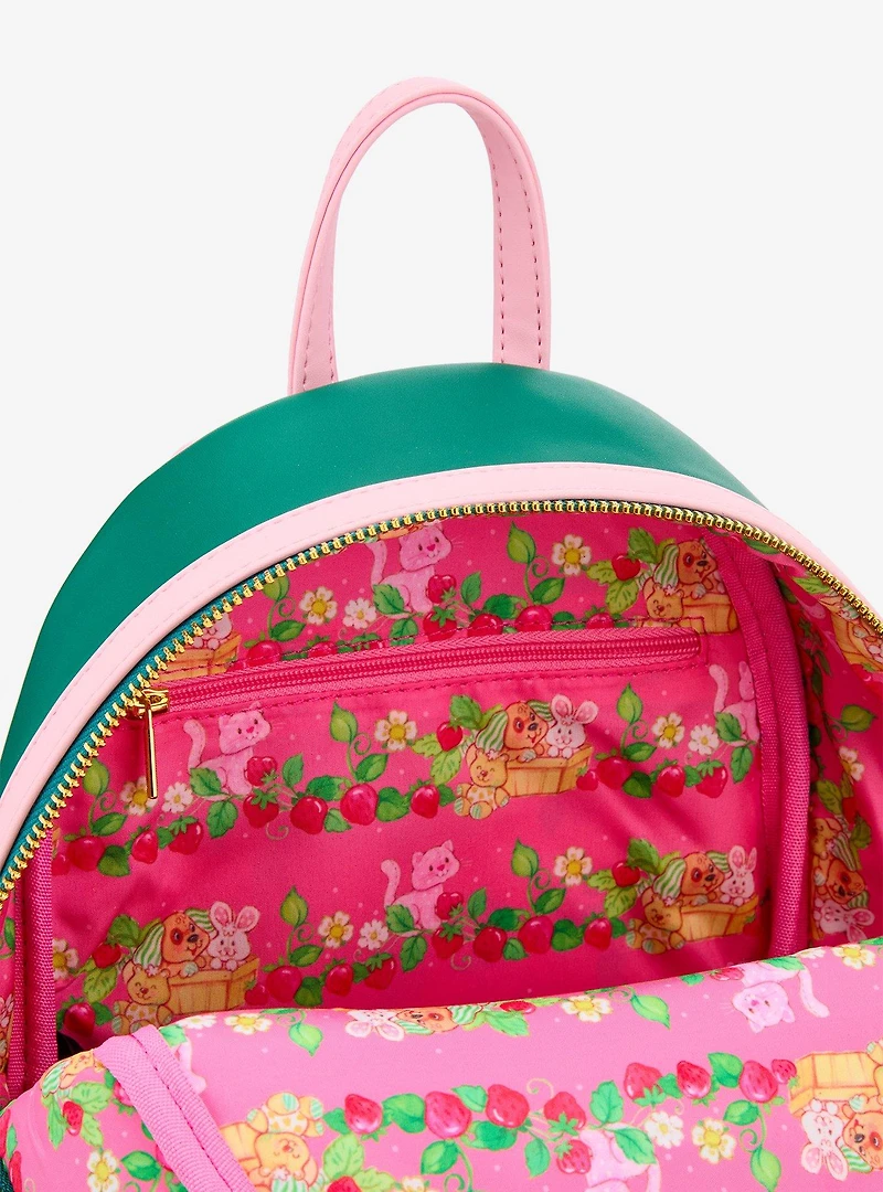 Loungefly Strawberry Shortcake Custard & Strawberry Embroidered Mini Backpack - BoxLunch Exclusive