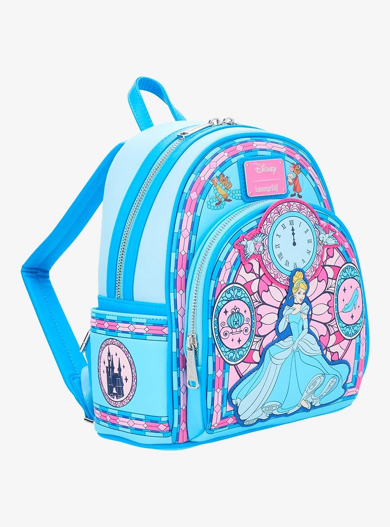 Loungefly Disney Cinderella Stained Glass Portrait Mini Backpack - BoxLunch Exclusive