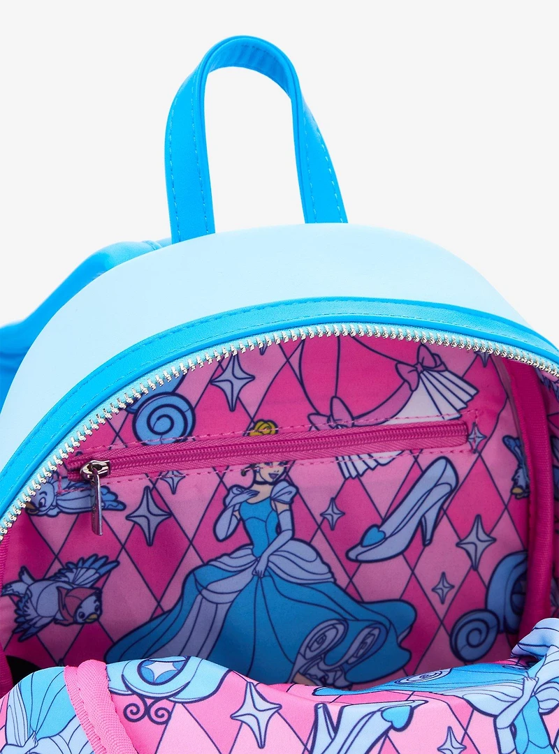 Loungefly Disney Cinderella Stained Glass Portrait Mini Backpack - BoxLunch Exclusive