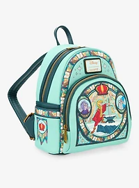 Loungefly Disney The Sword in the Stone Stained Glass Portrait Mini Backpack - BoxLunch Exclusive