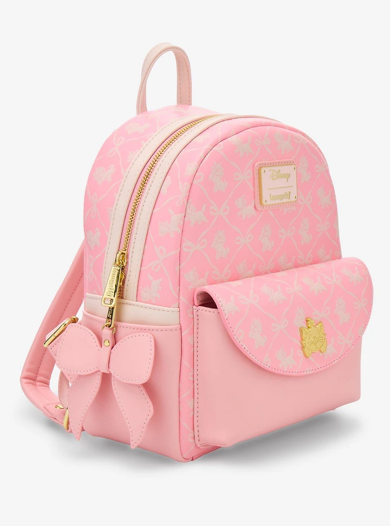 Loungefly Disney The Aristocats Marie Bows Allover Print Mini Backpack - BoxLunch Exclusive